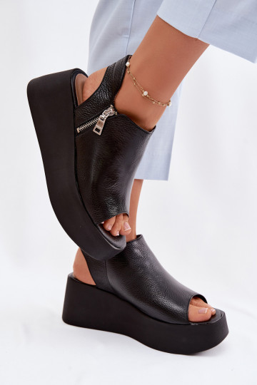 Haut Plateausandalen Zazoo 1792 schZuarze Farbe