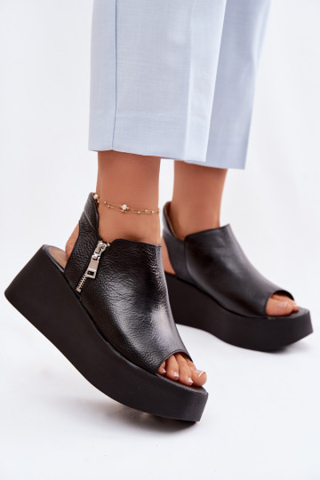 Haut Plateausandalen Zazoo 1792 schZuarze Farbe 2