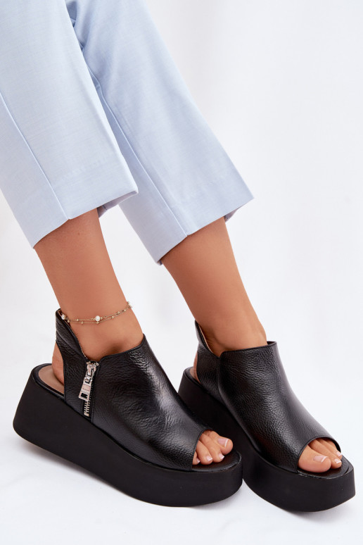 Haut Plateausandalen Zazoo 1792 schZuarze Farbe