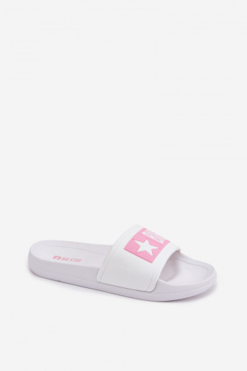 Kinderpantoletten Big Star TT374A002 weiß-rosa