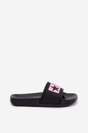 Kinderpantoletten Big Star TT374A004 schwarz-rosa 2
