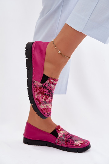 Damen-Leder-Schnürschuhe Tai Turiciejka 03512-73 in Rosa