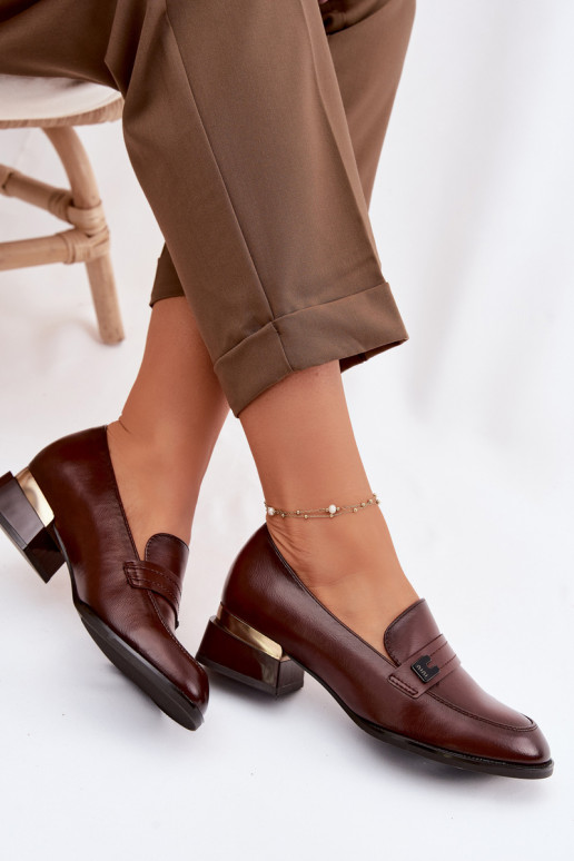 Schuhe Feminin Klocke Vinceza 58625 braune Farbe