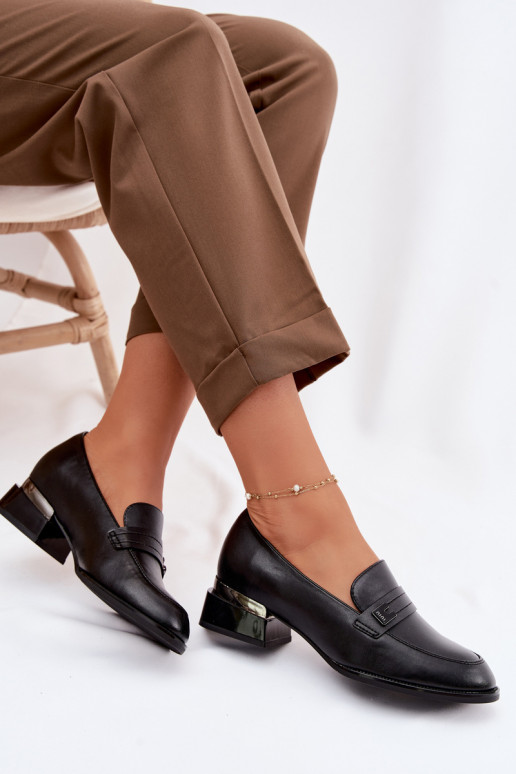 Schuhe Feminin Klocke Vinceza 58625 schZuarze Farbe