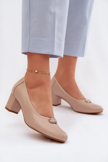 Schuhe mit Absatz Vinceza 58622 in Sandfarbe 2