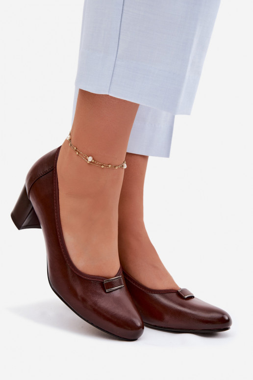 Schuhe mit Absätzen Vinceza 58622 braune Farbe