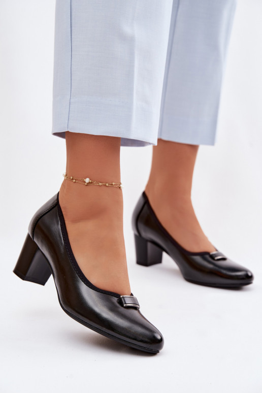 Schuhe mit Absätzen Vinceza 58622 schZuarze Farbe