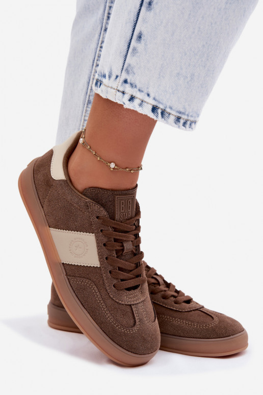 Sneakers Stilvollllschuhe Feminin Big Star TT274116 braune Farbe