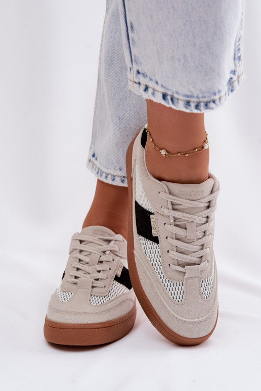 Sneakers Stilvollllschuhe Feminin Big Star TT274758 graue Farbe