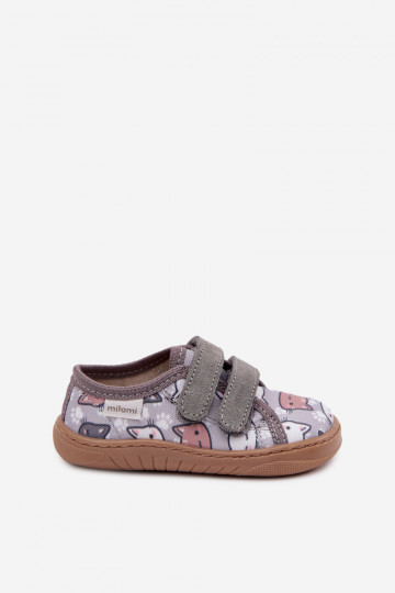 Milami graue Kinder-Badeschuhe mit Katzen Saphira 2