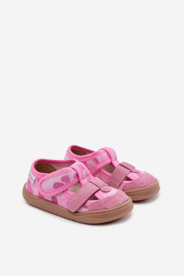 Milami rosa Kinder-Badeschuhe mit Glitzer und Herzen Lumi 2