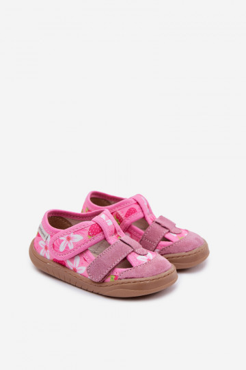 Milami rosa Kinder-Badeschuhe mit Erdbeeren Lumi