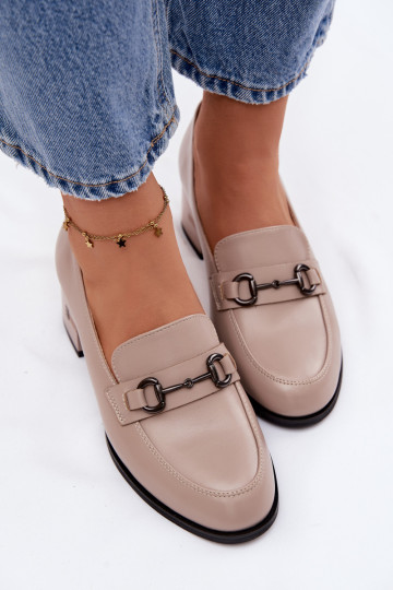 Haut Schuhe Feminin mit Absätzen Vinceza 18116 Beige