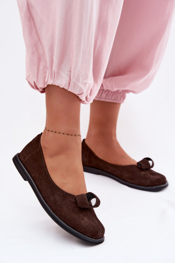 Haut aus INildleder Schuhe Feminin Zazoo 379 CzekoladoZue