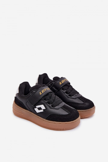 Sneakers Stilvollllschuhe Kindisch mit Klebeverschlüssen LOTTO MAKERA 2601250K schZuarze Farbe