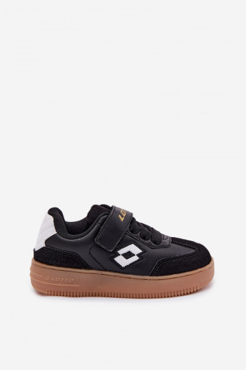 Kinder Sportschuhe LOTTO MAKERA 2601250K mit Klettverschluss in schwarzer Farbe 2