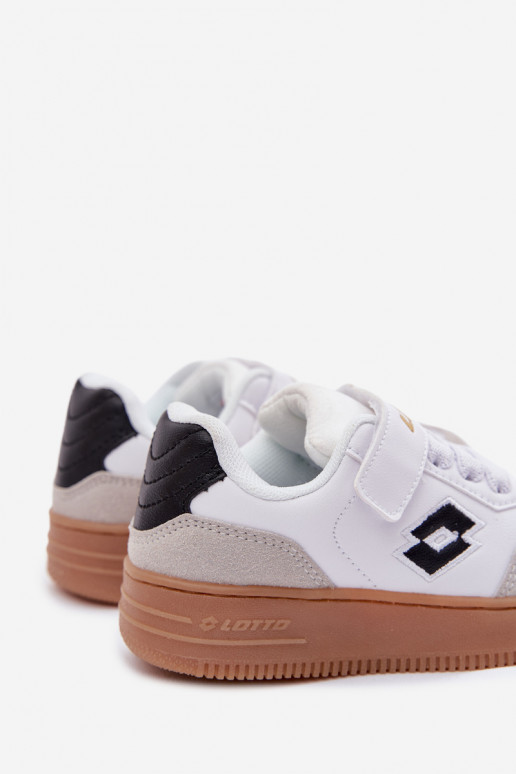 Sneakers Stilvollllschuhe Kindisch mit Klebeverschlüssen LOTTO MAKERA 2601250K Zueiße Farbe