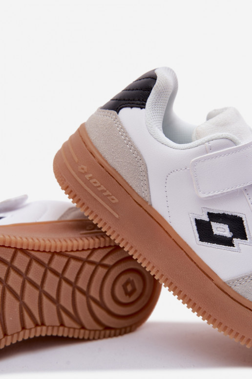 Sneakers Stilvollllschuhe Kindisch mit Klebeverschlüssen LOTTO MAKERA 2601250K Zueiße Farbe