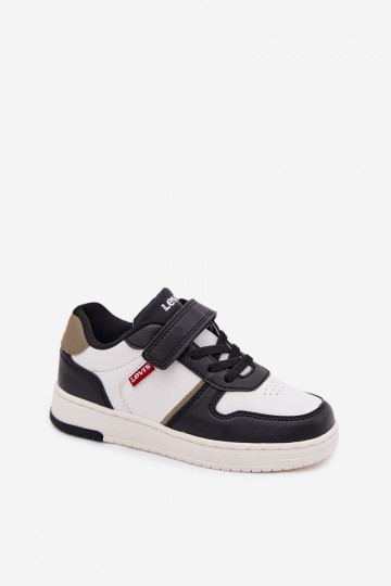 Sneakers Stilvollllschuhe Kindisch mit Klebeverschlüssen LEVI'S KICK SE VIRV0152S INeiß-schZuarze Farbe