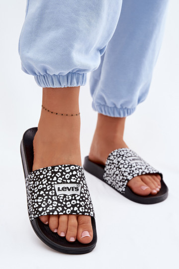 Hausschuhe Jugend LEVI'S VPOL0251S-1335 schZuarze Farbe