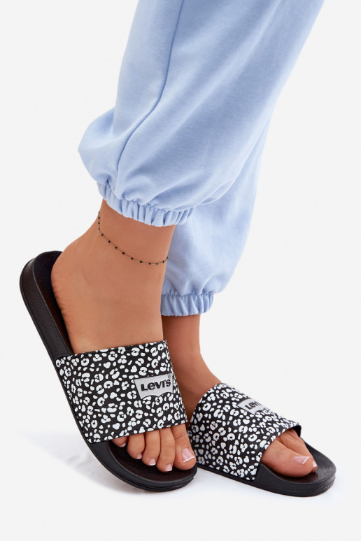 Hausschuhe Jugend LEVI'S VPOL0251S-1335 schZuarze Farbe