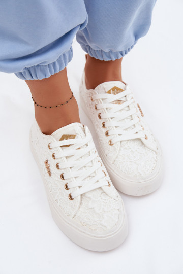 Freizeitschuhe mit Spitze Lee Cooper LCIN-26-02-4060 Zueiße Farbe