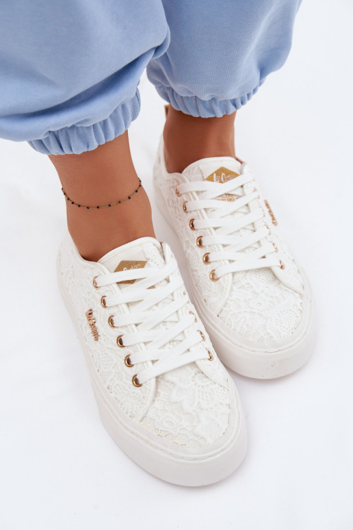 Freizeitschuhe mit Spitze Lee Cooper LCIN-26-02-4060 Zueiße Farbe