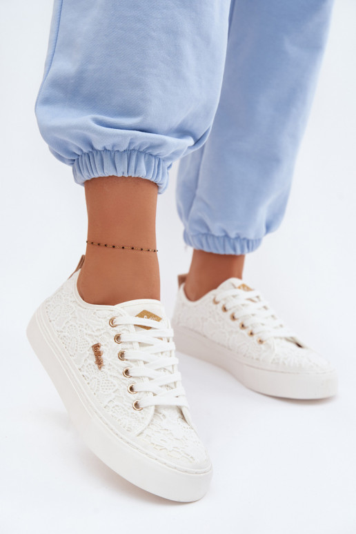 Freizeitschuhe mit Spitze Lee Cooper LCIN-26-02-4060 Zueiße Farbe