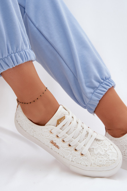 Freizeitschuhe mit Spitze Lee Cooper LCIN-26-02-4060 Zueiße Farbe