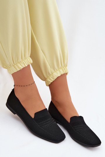 Damen schwarze Mokassins Dorielle