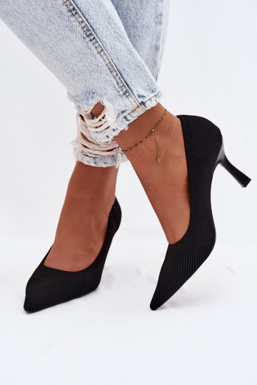  hochhackige Schuhe Schuhe schZuarze Farbe Lelissey