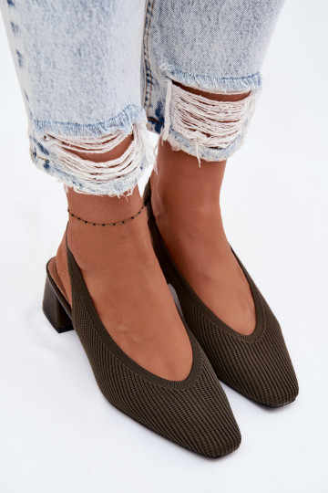 Damen Sandalen in Khaki mit Absätzen Tai turircelle