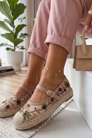 Rosa Espadrilles mit...