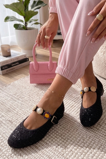 Schwarze Ballerinas mit... 2