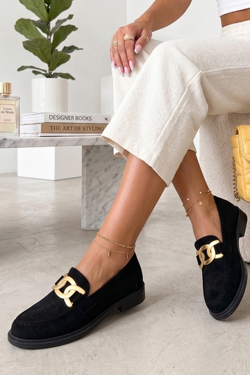 Schwarze Mokassins mit... 2