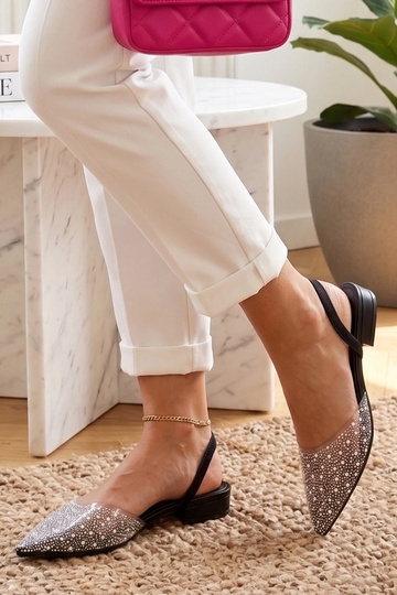 Transparente Ballerinas mit...