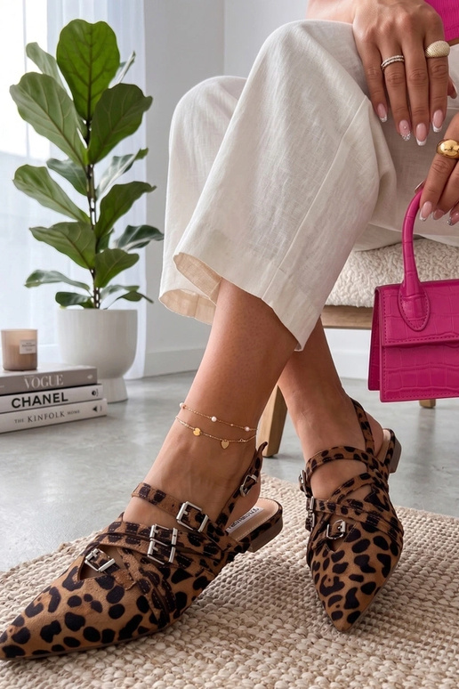 Ballerinas mit Panther-Print und...