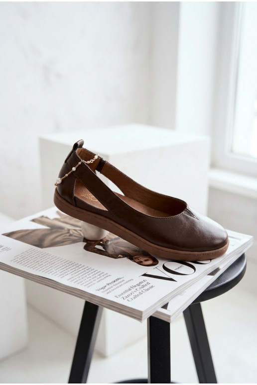 Ballerinas Barefoot Zazoo 10217 in Schokoladenfarbe