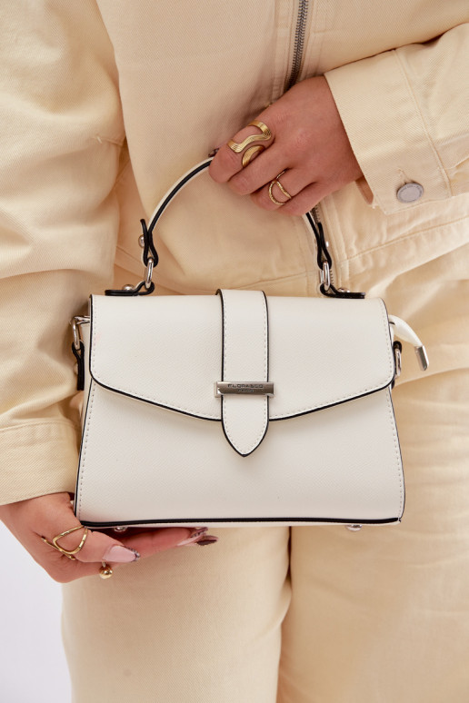 Handheld Briefträger mit Zierstreifen elfenbeinfarbe Belveta