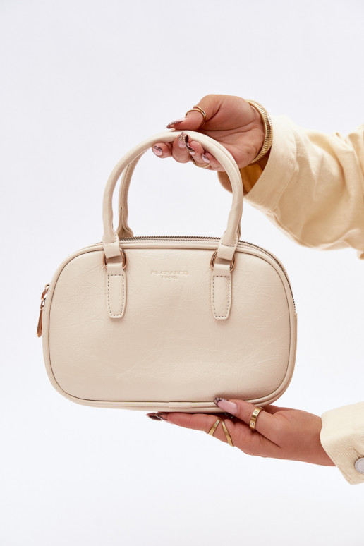 Handheld Typu Stamm Klein aus Öko-Leder HellBeige Soraya