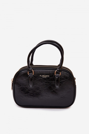 Schwarze Reisetasche aus Kunstleder Soraya
