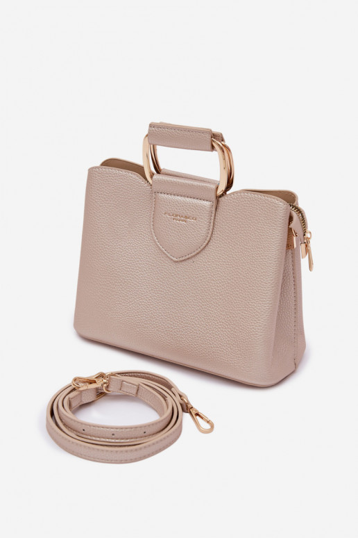 Handheld Stamm Klein aus Öko-Leder goldene Farbe Lorielle