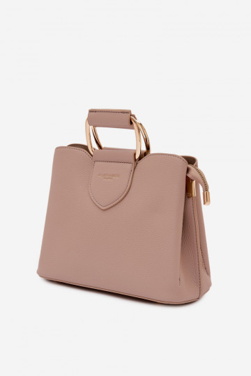 Handheld Stamm Klein aus Öko-Leder DunkelBeige Lorielle 2