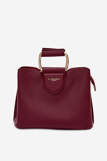 Handheld Stamm Klein aus Öko-Leder Burgund Lorielle
