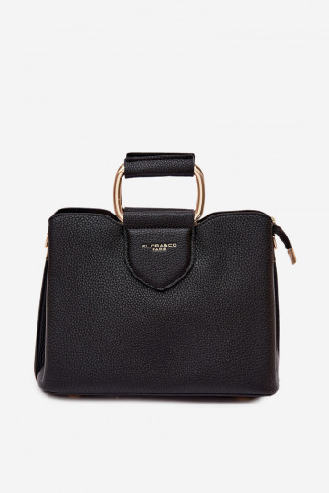 Schwarze Reisetasche aus Kunstleder Lorielle