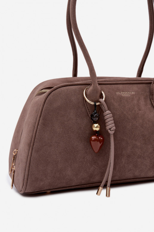 aus Öko-INildlederoZua HandheldBrelokiem DunkelBeige Noelia