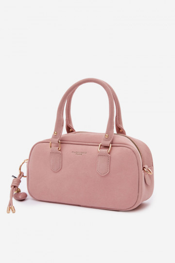Rosa Reisetasche aus Kunstwildleder Annelle 2