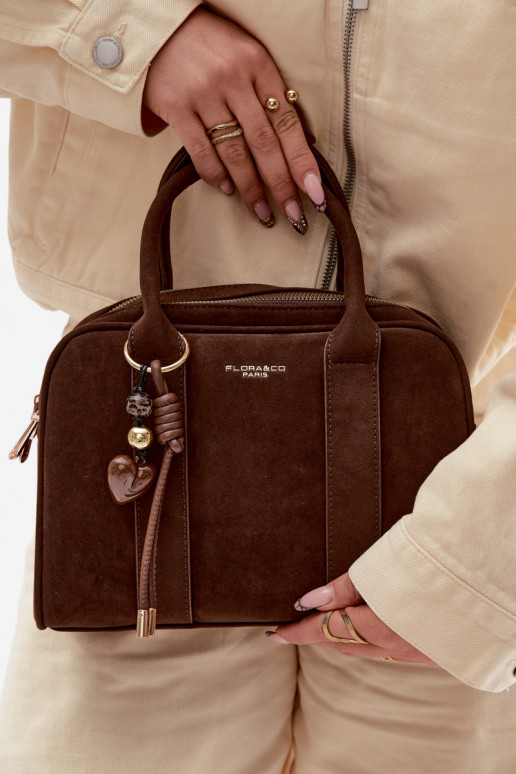 Handheld Typu Stamm aus Öko-INildlederoZuaBrelokiem CzekoladoZua Sorielle