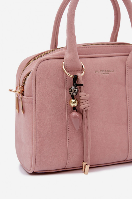 Handheld Typu Stamm aus Öko-INildlederoZuaBrelokiem Rosa Sorielle