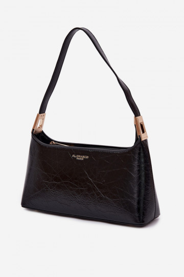 Tasche aus Kunstleder in schwarzer Farbe Tielle 2